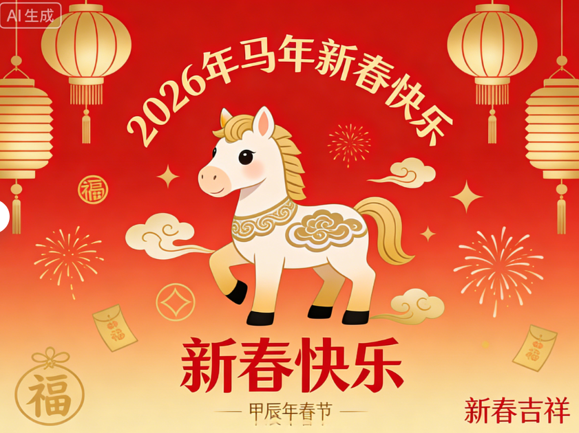 万国汽贸祝大家2026马年新春快乐！